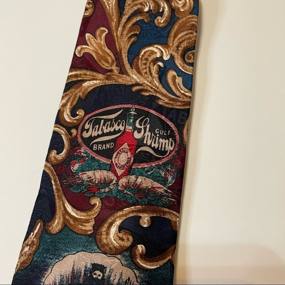 Tabasco Hot Sauce Theme Neck Tie